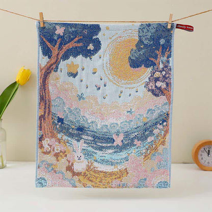 Ownkoti Cute Bunny Cotton Gauze Kitchen Towel - image 5