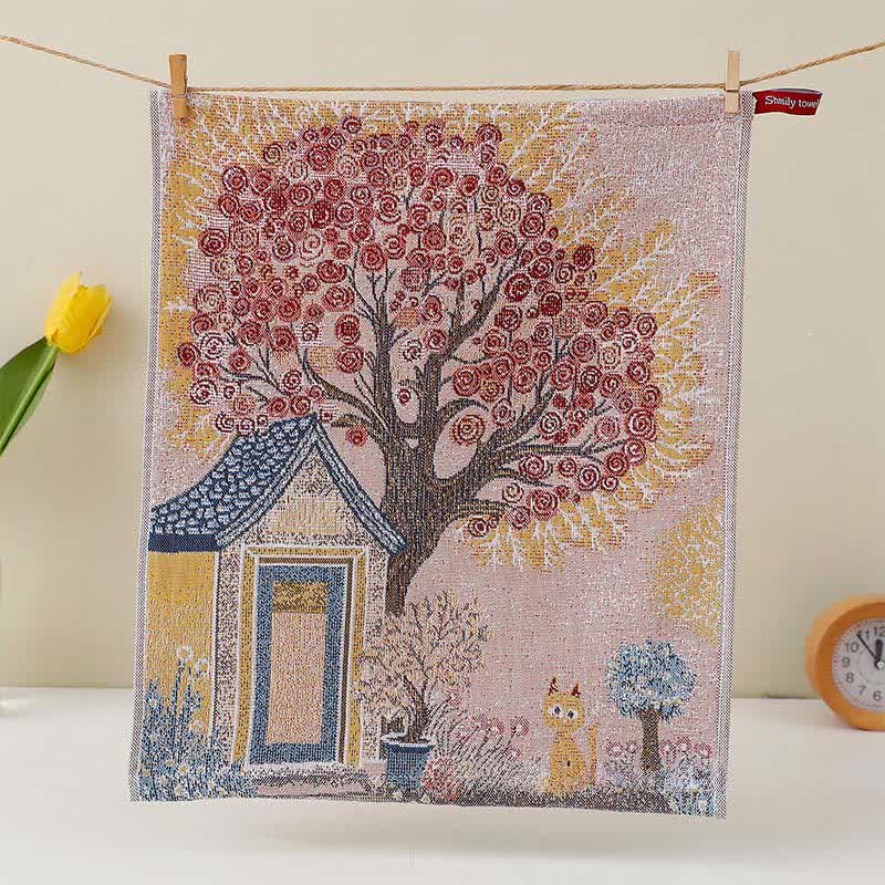 Ownkoti Cute Bunny Cotton Gauze Kitchen Towel - image 7