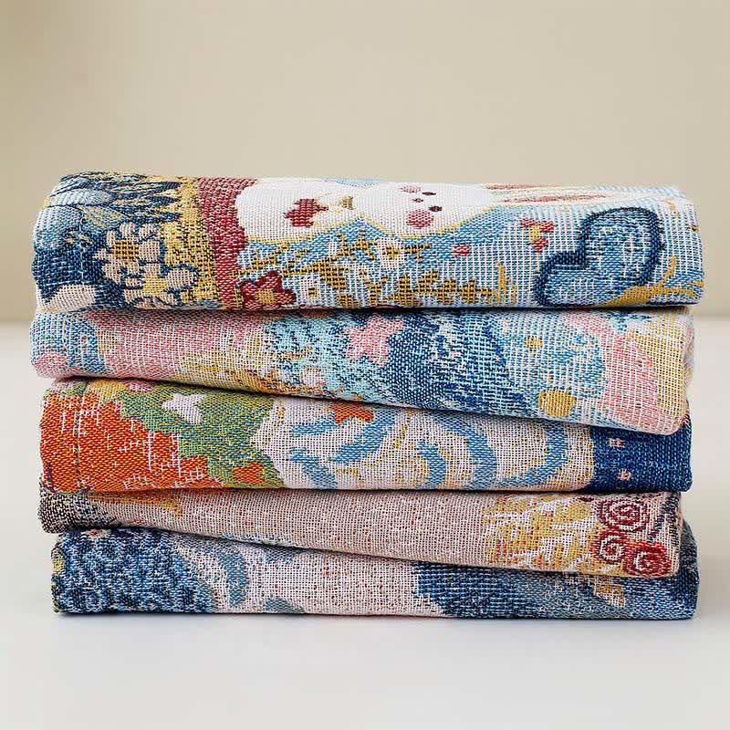 Ownkoti Cute Bunny Cotton Gauze Kitchen Towel - image 4