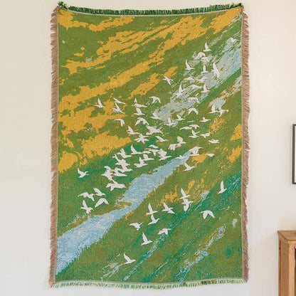 Ownkoti Oil Painting Style Bird Throw Blanket - image 6