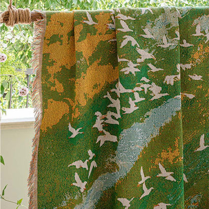 Ownkoti Oil Painting Style Bird Throw Blanket - image 7