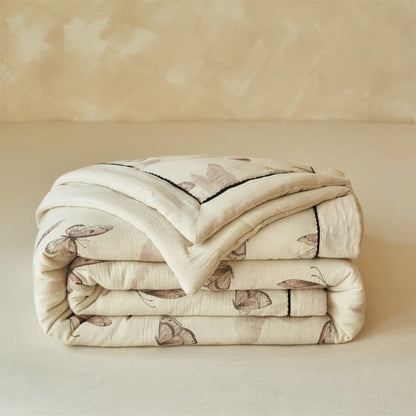 Ownkoti Dreamy Butterfly Cotton Linen Quilt - image 1