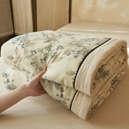 Ownkoti Fruit & Leaf Cotton Linen Quilt - image 6