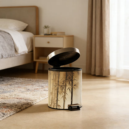 Ownkoti Oriental Bamboo Shadow Decorative Trash Can - image 3