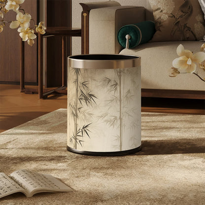 Ownkoti Oriental Bamboo Shadow Decorative Trash Can - image 8