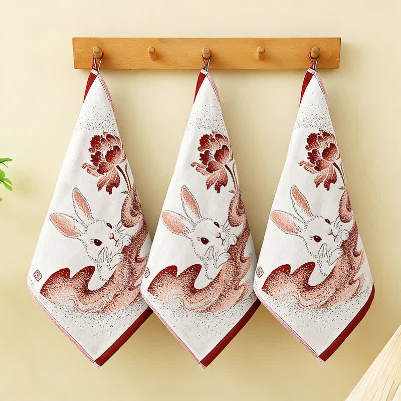 Ownkoti Eastern Bunny Cotton Gauze Kitchen Towel(3PCS) - image 5