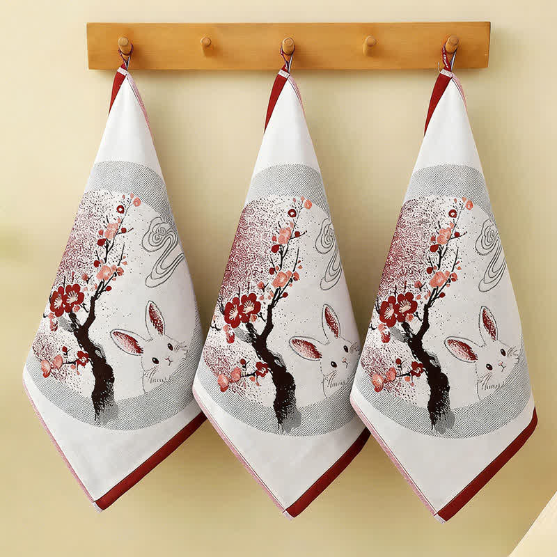 Ownkoti Eastern Bunny Cotton Gauze Kitchen Towel(3PCS) - image 6