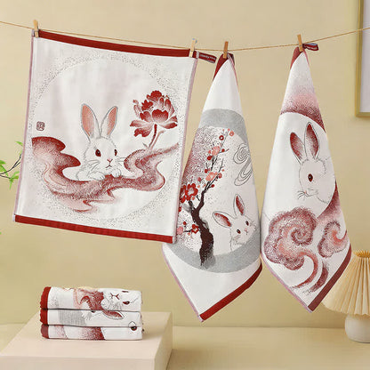 Ownkoti Eastern Bunny Cotton Gauze Kitchen Towel(3PCS) - image 0
