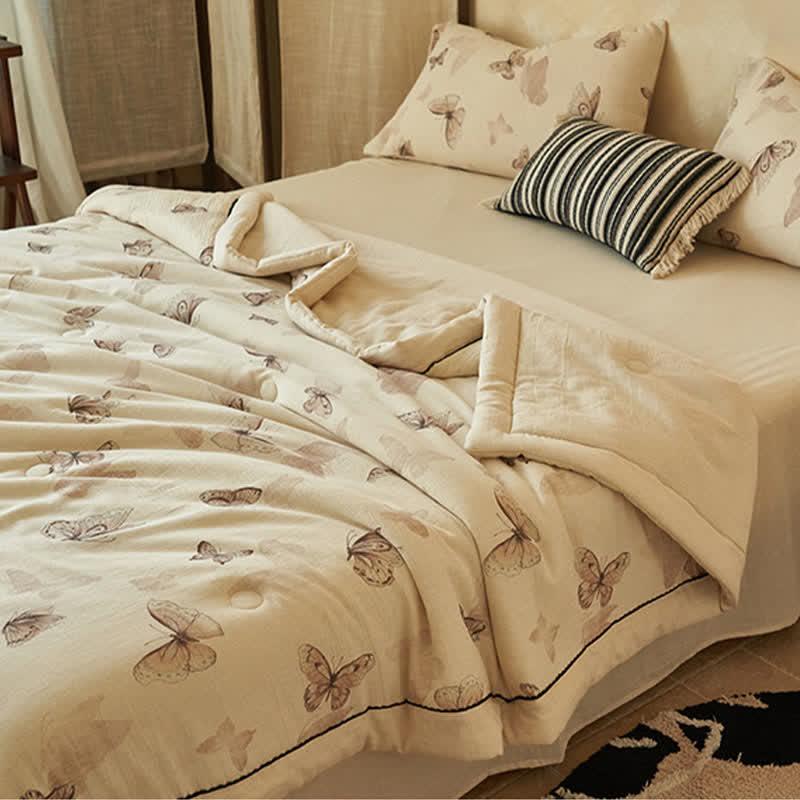 Ownkoti Dreamy Butterfly Cotton Linen Quilt - image 2