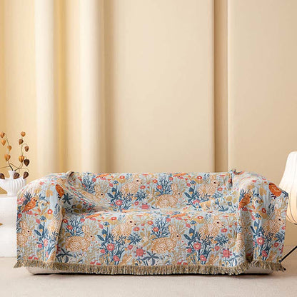 Ownkoti Country Floral & Bunny Cotton Gauze Quilt Blanket - image 3