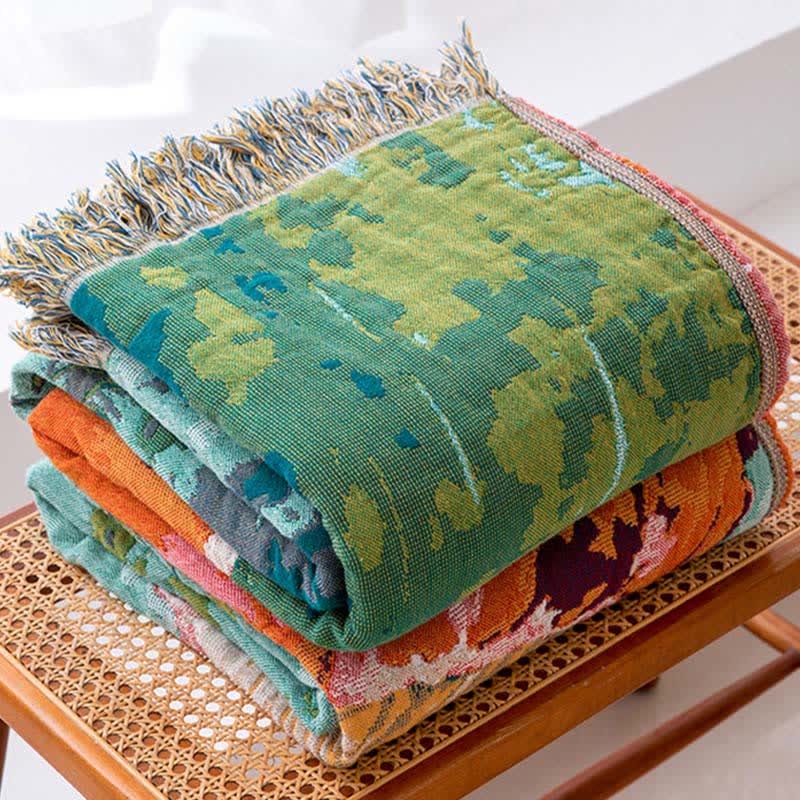 Ownkoti Mushroom & Bunny Cotton Gauze Quilt Blanket - image 4