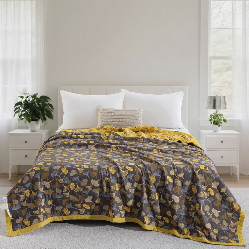 Ownkoti Country Ginkgo Biloba Organic Cotton Quilt - image 3
