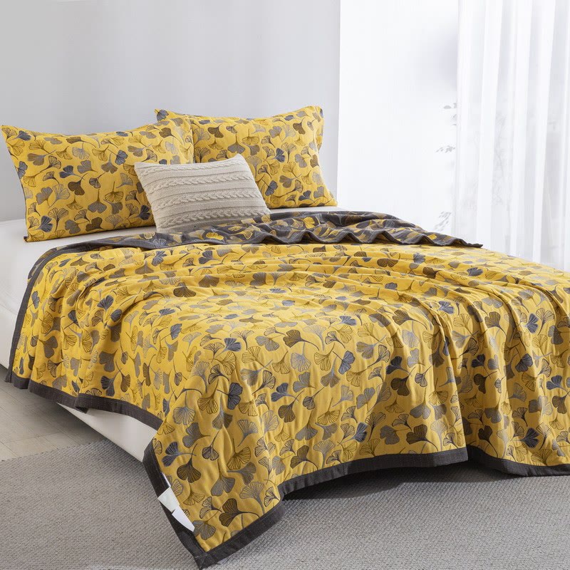 Ownkoti Country Ginkgo Biloba Organic Cotton Quilt - image 12