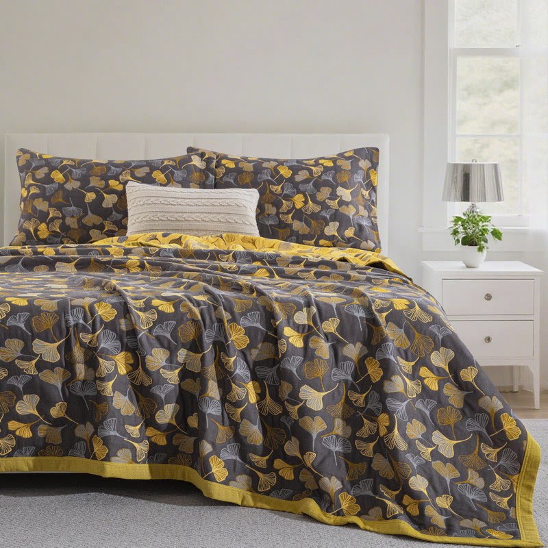 Ownkoti Country Ginkgo Biloba Organic Cotton Quilt - image 1