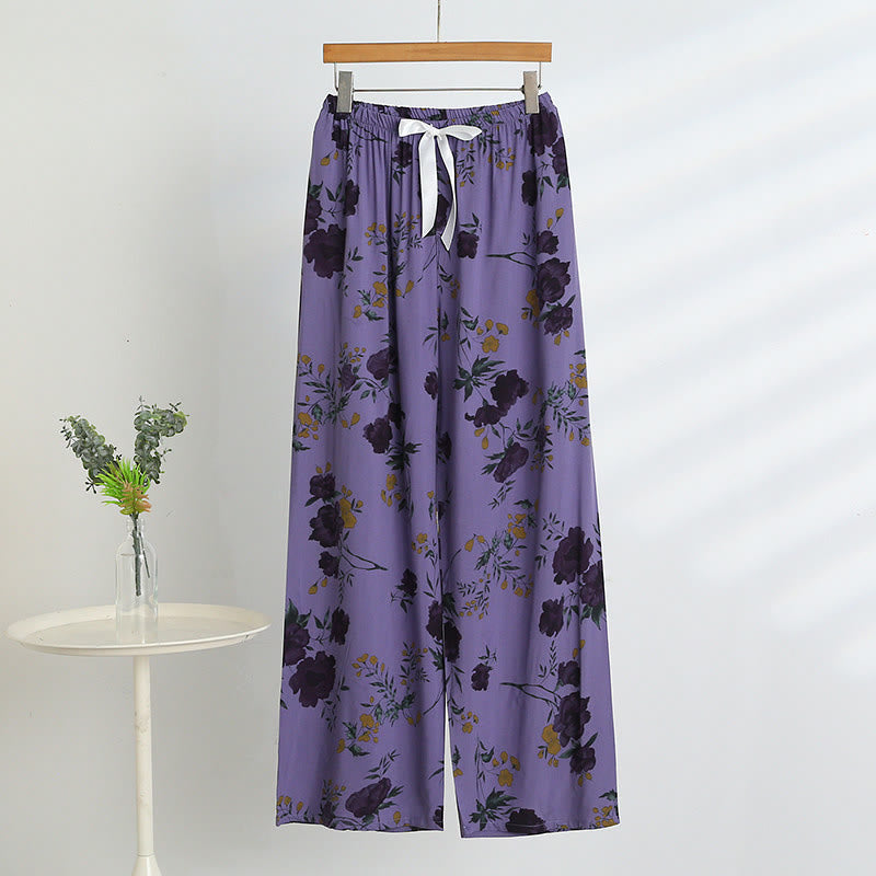 Ownkoti Purple Floral Tank & Pants Pajamas - image 5