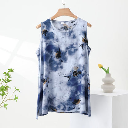 Ownkoti Blue Tie-Dye Tank & Pants Pajama Set - image 4