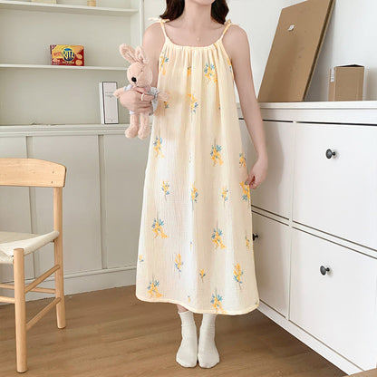 Ownkoti Country Style Floral Camisole Nightgown - image 3