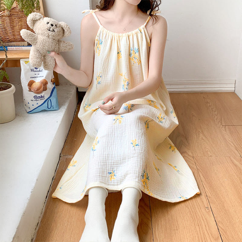 Ownkoti Country Style Floral Camisole Nightgown - image 4