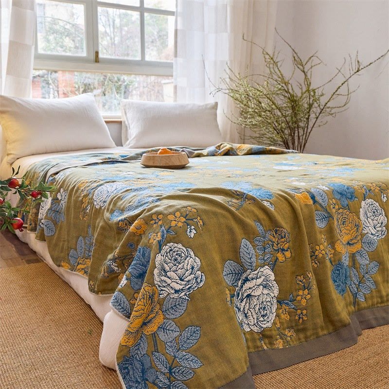 Ownkoti Rose Jacquard Pure Cotton Quilt Blanket - image 3