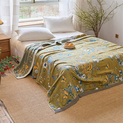 Ownkoti Butterfly & Floral Pure Cotton Quilt Blanket - image 2