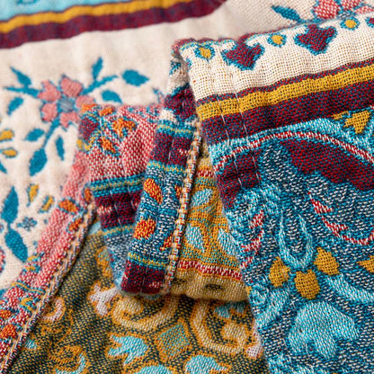 Ownkoti Retro Stripe Pattern Cotton Quilt Blanket - image 6