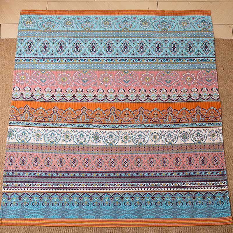 Ownkoti Retro Stripe Pattern Cotton Quilt Blanket - image 5