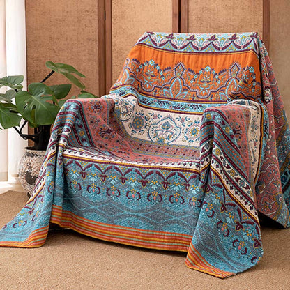 Ownkoti Retro Stripe Pattern Cotton Quilt Blanket - image 2