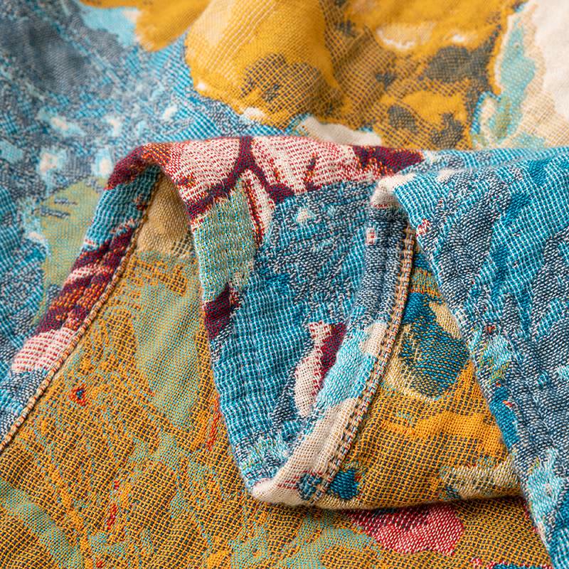 Ownkoti Rose Cotton Gauze Tassel Quilt Blanket - image 6