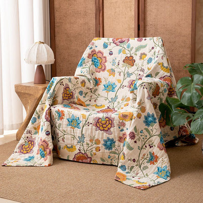 Ownkoti Floral Garden Cotton Gauze Quilt Blanket - image 2