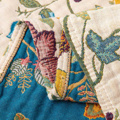 Ownkoti Floral Garden Cotton Gauze Quilt Blanket - image 4