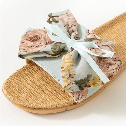 Ownkoti French Romantic Floral Linen Slippers  - image 7