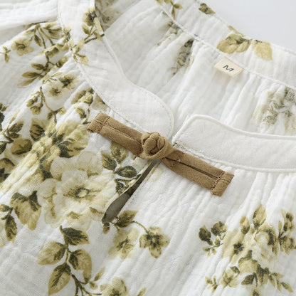Ownkoti Vintage Peony Cotton Gauze Pajama Set - image 2