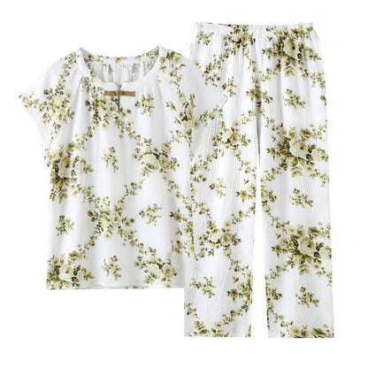 Ownkoti Vintage Peony Cotton Gauze Pajama Set - image 8