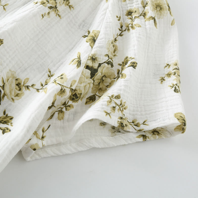 Ownkoti Vintage Peony Cotton Gauze Pajama Set - image 4