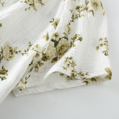 Ownkoti Vintage Peony Cotton Gauze Pajama Set - image 4