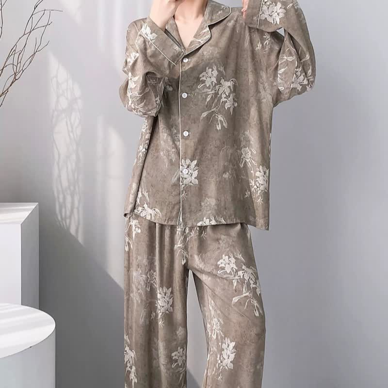 Ownkoti Elegant Lily Floral Pajama Set - image 2