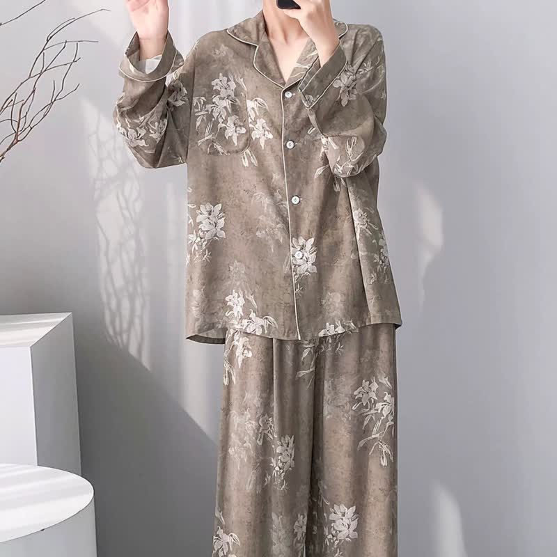 Ownkoti Elegant Lily Floral Pajama Set - image 3