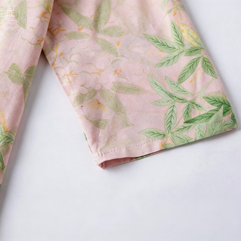 Ownkoti Oriental Floral & Leaf Pajama Set - image 5