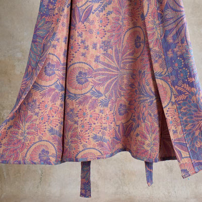 Ownkoti Jungle Leaf Short Sleeve Cotton Robe - image 3