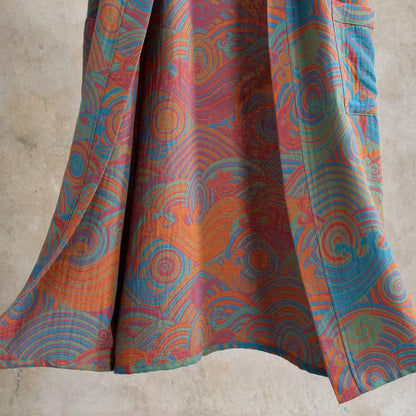 Ownkoti Vintgae Cloud Short Sleeve Cotton Robe - image 5