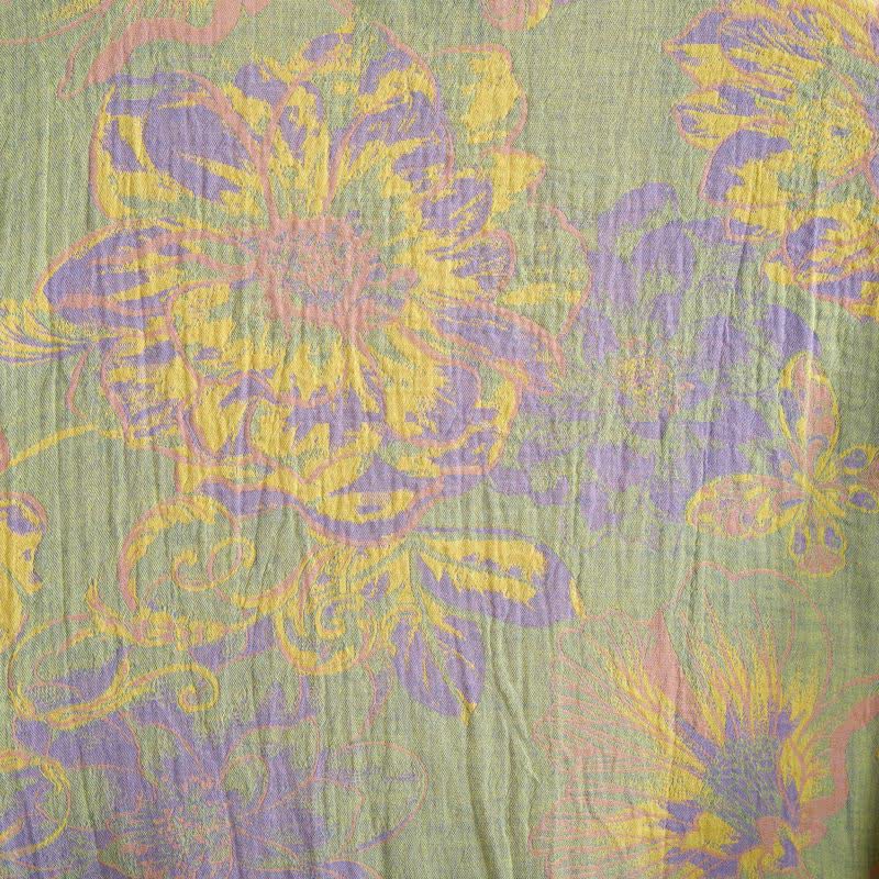 Ownkoti Artistic Floral Short Sleeve Cotton Robe - image 8