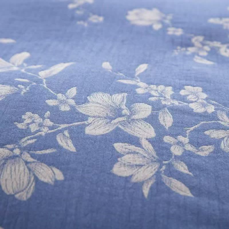 Ownkoti Blue Lily Cotton Gauze Bedding Set(4PCS) - image 4
