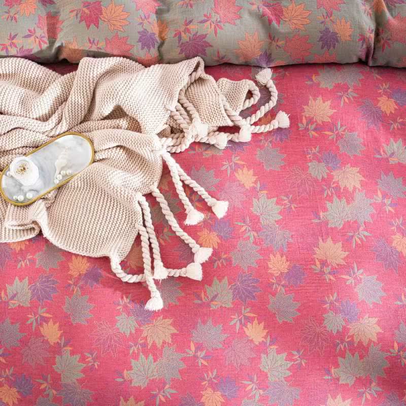 Ownkoti Rustic Maple Leaf Cotton Bedding Set(4PCS) - image 5