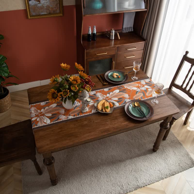 Ownkoti Artistic Corn Jacquard Tassel Table Runner - image 3