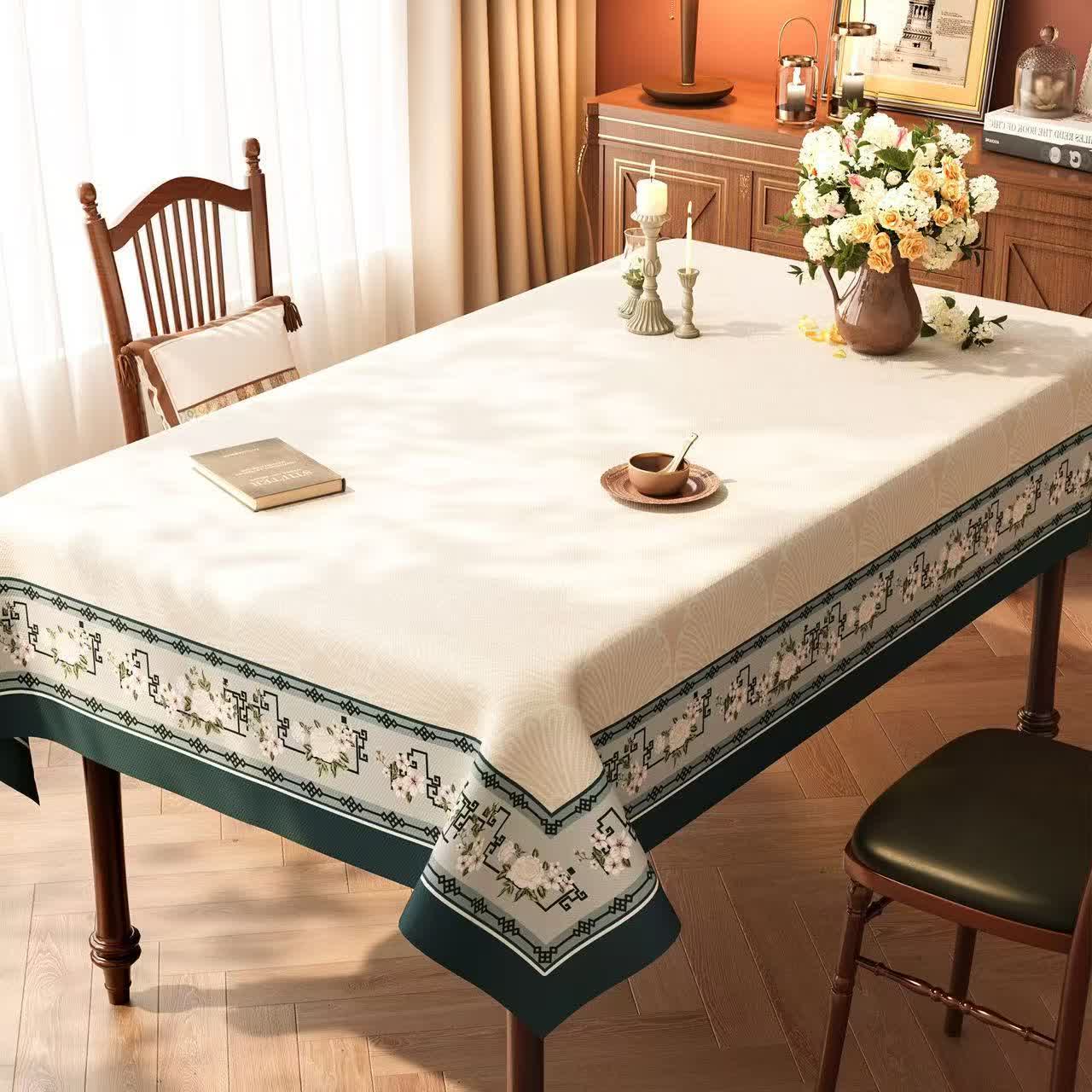 Ownkoti Boho Style Geometric Pattern Tablecloth - D - 55'' × 86'' - image 3