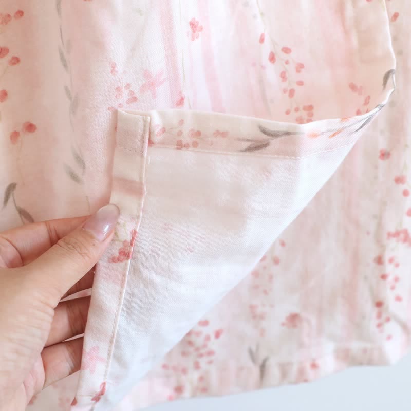 Ownkoti Ditsy Floral Cotton Gauze Kimono Nightgown - image 10