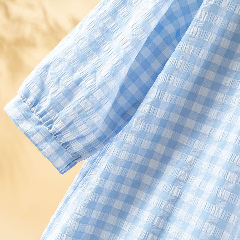 Ownkoti Classic Plaid Pure Cotton Nightgown - image 11