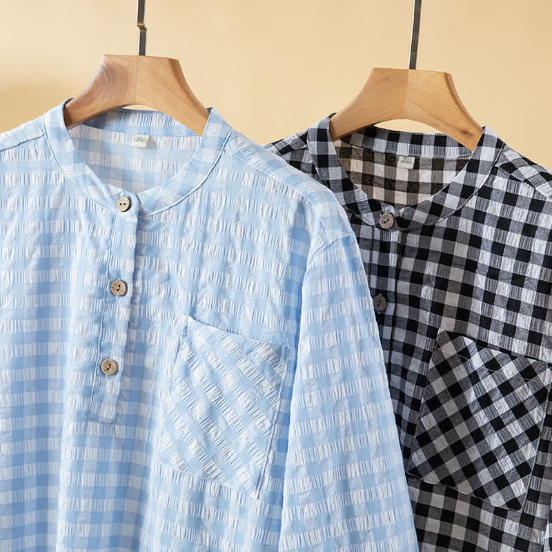 Ownkoti Classic Plaid Pure Cotton Nightgown - image 2
