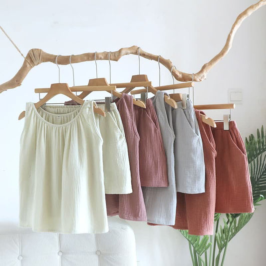 Ownkoti Cotton Double Gauze Tank Top & Shorts Set - image 0