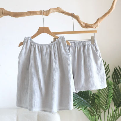 Ownkoti Cotton Double Gauze Tank Top & Shorts Set - image 3